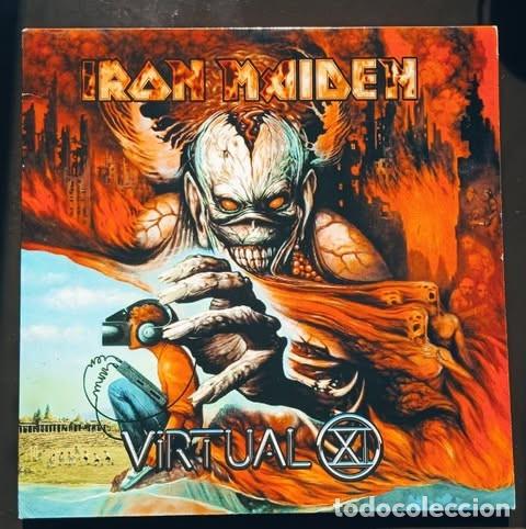 Discos de vinilo: Primera edici&oacute;n 2 LP Iron Maiden Virtual XI 1998 - Foto 1