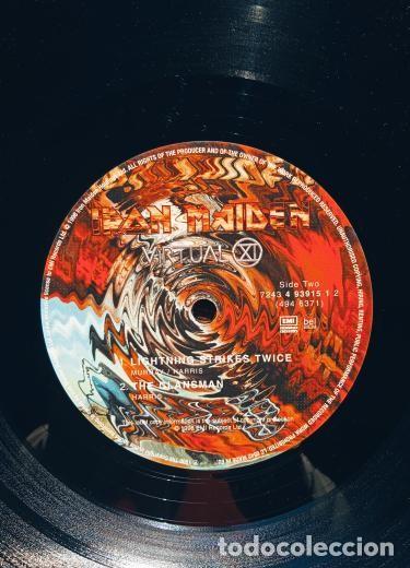 Discos de vinilo: Primera edici&oacute;n 2 LP Iron Maiden Virtual XI 1998 - Foto 7
