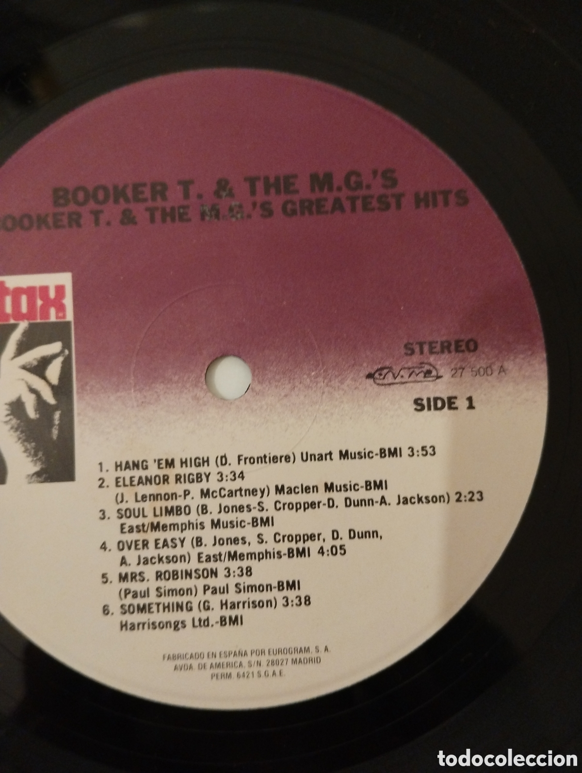 Discos de vinilo: BOOKERT& THE MGS GREATEST HITS - Foto 3