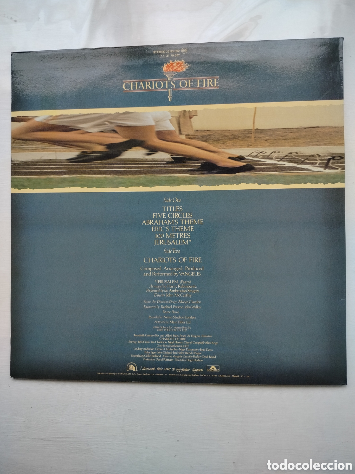 Discos de vinilo: Vangelis LP BSO 1981 - Foto 2