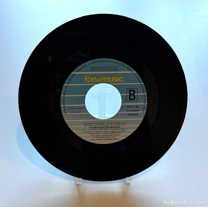 Discos de vinilo: Francisco de Miguel - Nada consuela a Isabel - Single 7&rdquo; - Foto 3