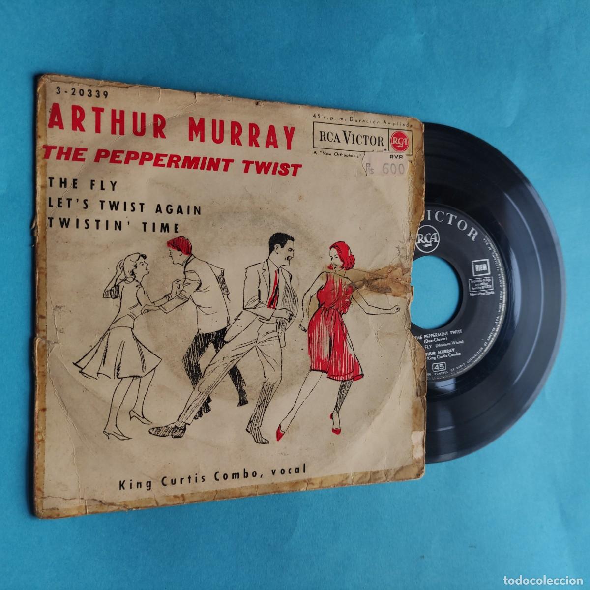 Discos de vinilo: Arthur Murray, the peppermint twist, The fly, Let's twist again, twistin time EP** juani