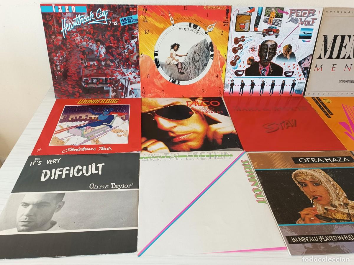 Discos de vinilo: LOTE 12 MAXIS DISCO 80&acute;S - Foto 2