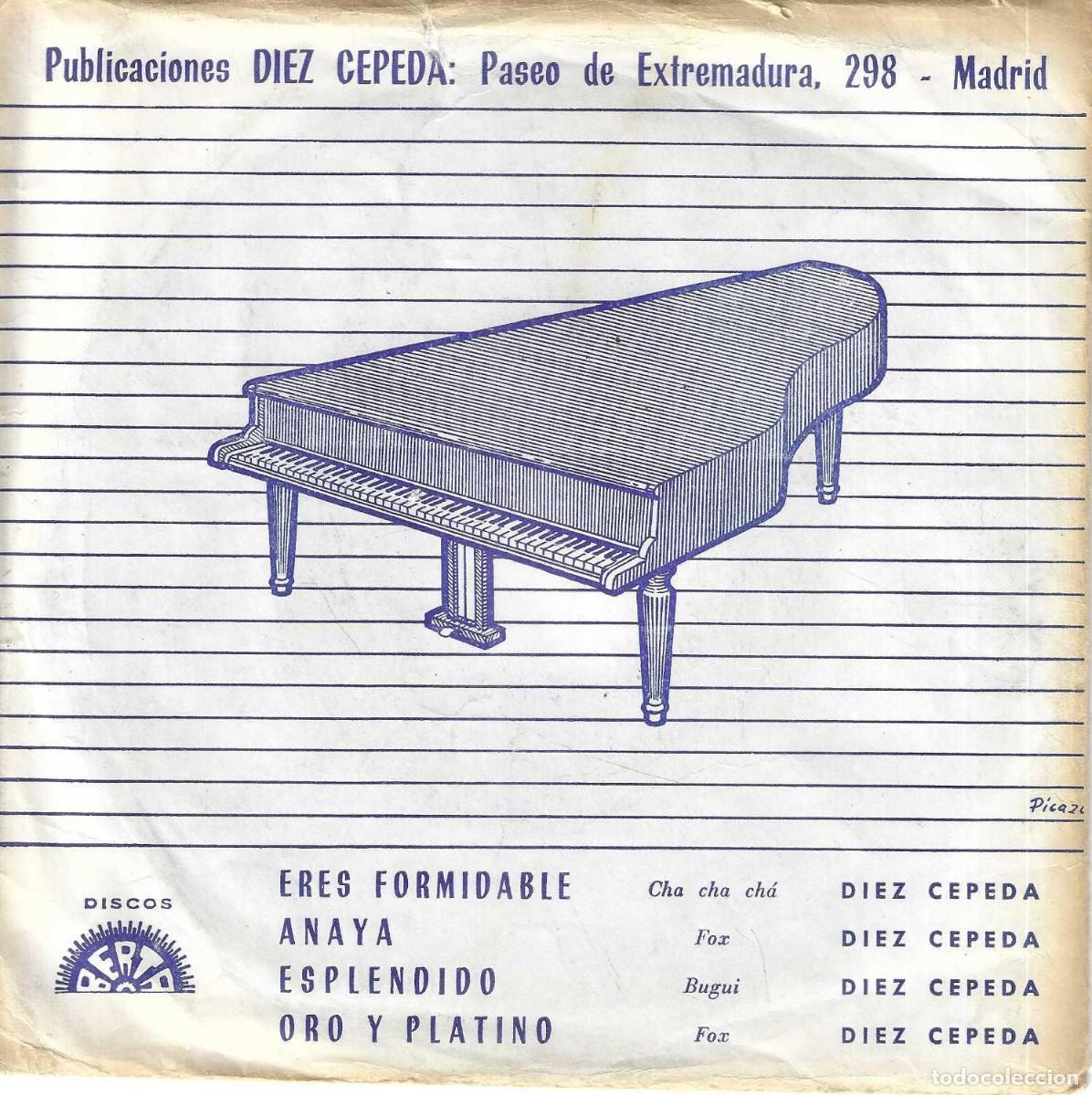 Discos de vinilo: ORQUESTA MONTERREY - DIEZ CEPEDA - ERES FORMIDABLE +3 - DISCOS BERTA - 1970 - Foto 1