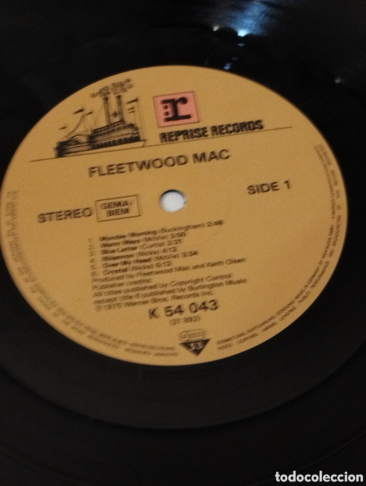 Discos de vinilo: FLEETWOOD MAC, EDICI&Oacute;N GERMANY 1975 - Foto 3