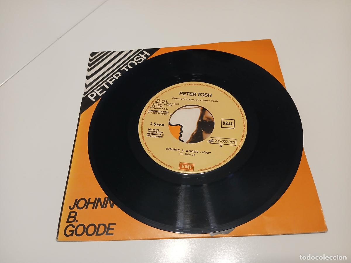 Discos de vinilo: Peter Tosh -Johnny B. Goode- (1983) single - Foto 4