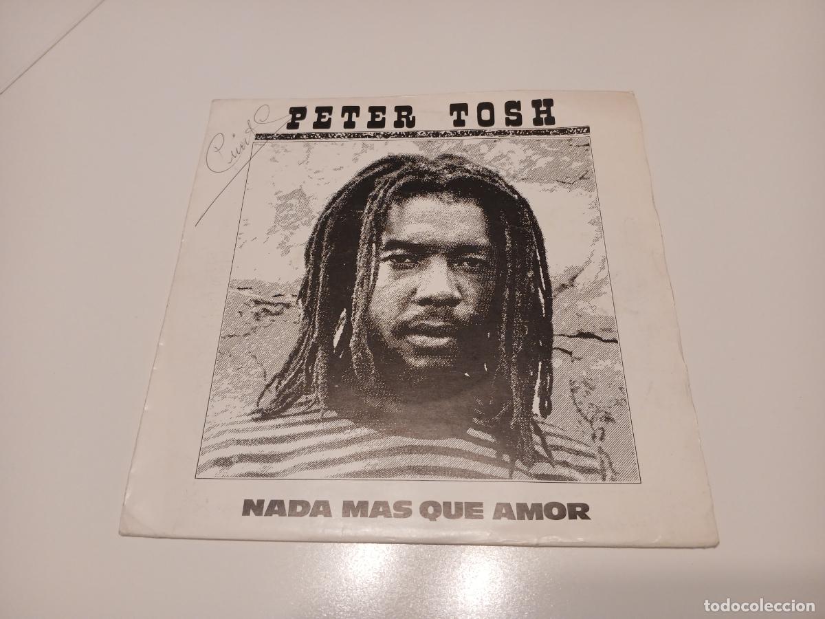 Discos de vinilo: Peter Tosh -Nada m&aacute;s que amor- (1981) single - Foto 1