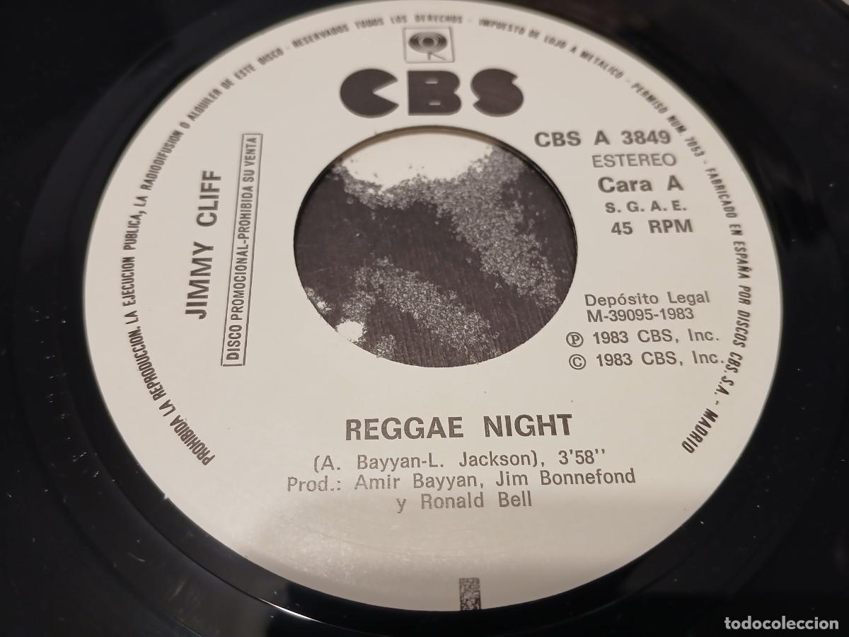 Discos de vinilo: Jimmy Cliff -Reggae nights- (1983) single - Foto 3