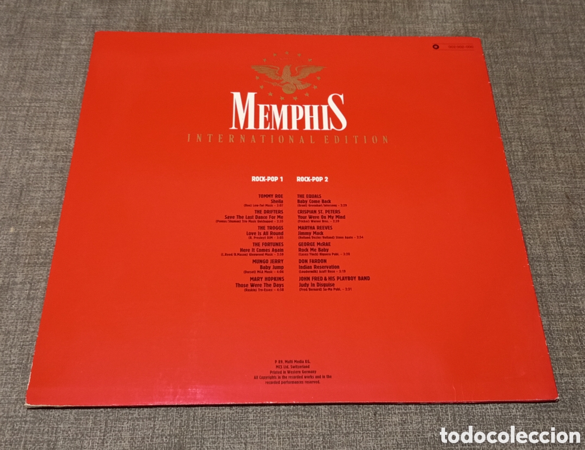 Discos de vinilo: MEMPHIS INTERNACIONAL EDITION VINILO - Foto 2