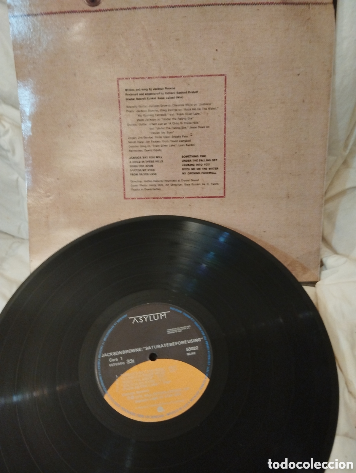 Discos de vinilo: JACKSON BROWNE, SATURATE BEFORE USING - Foto 2