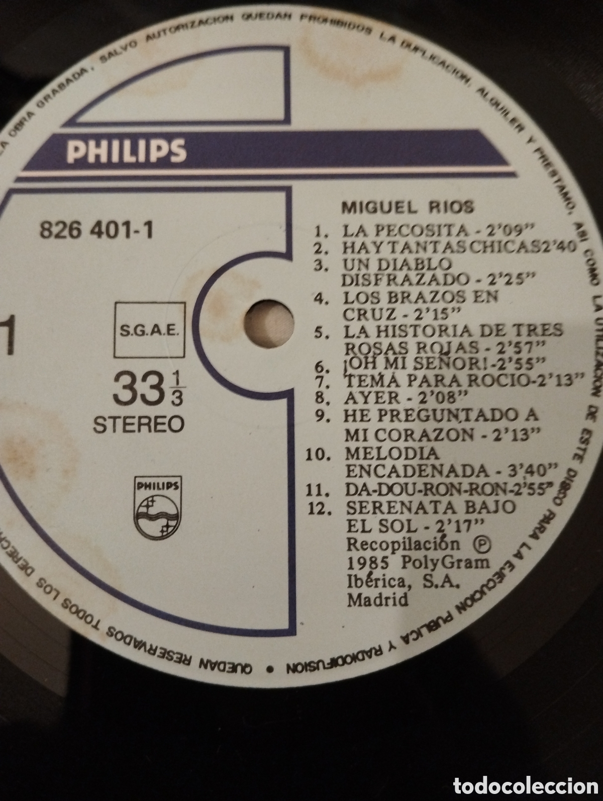 Discos de vinilo: MIGUEL RIOS, ERASE UNA VEZ - Foto 3