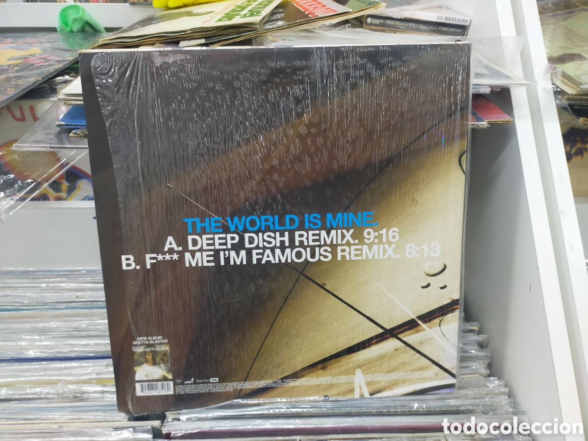 Discos de vinilo: David Guetta maxi the world IS mine 2004 - Foto 2