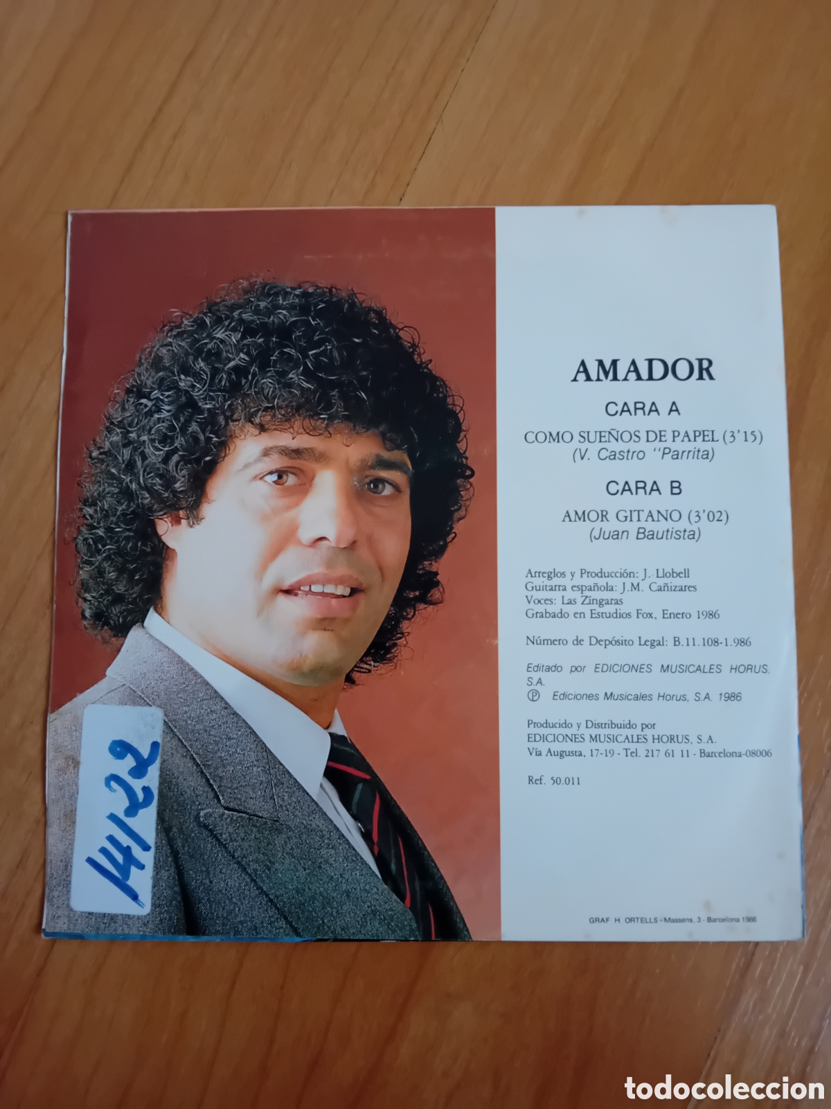 Discos de vinilo: AMADOR. COMO SUE&Ntilde;OS DE PAPEL - Foto 2