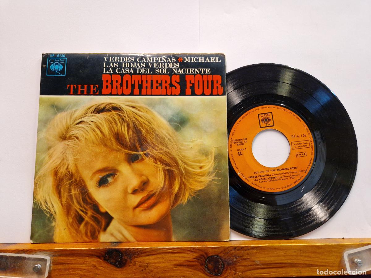 Discos de vinilo: SINGLE. THE BROTHERSFOUR. VERDES CAMPI&Ntilde;AS - Foto 1