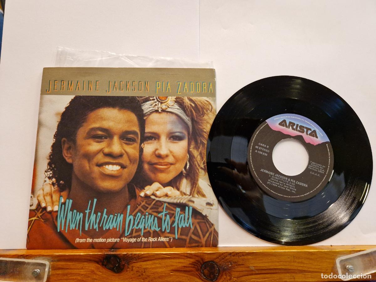 Discos de vinilo: SINGLE. JERMAINE JACKSON PIA ZADORA. - Foto 1
