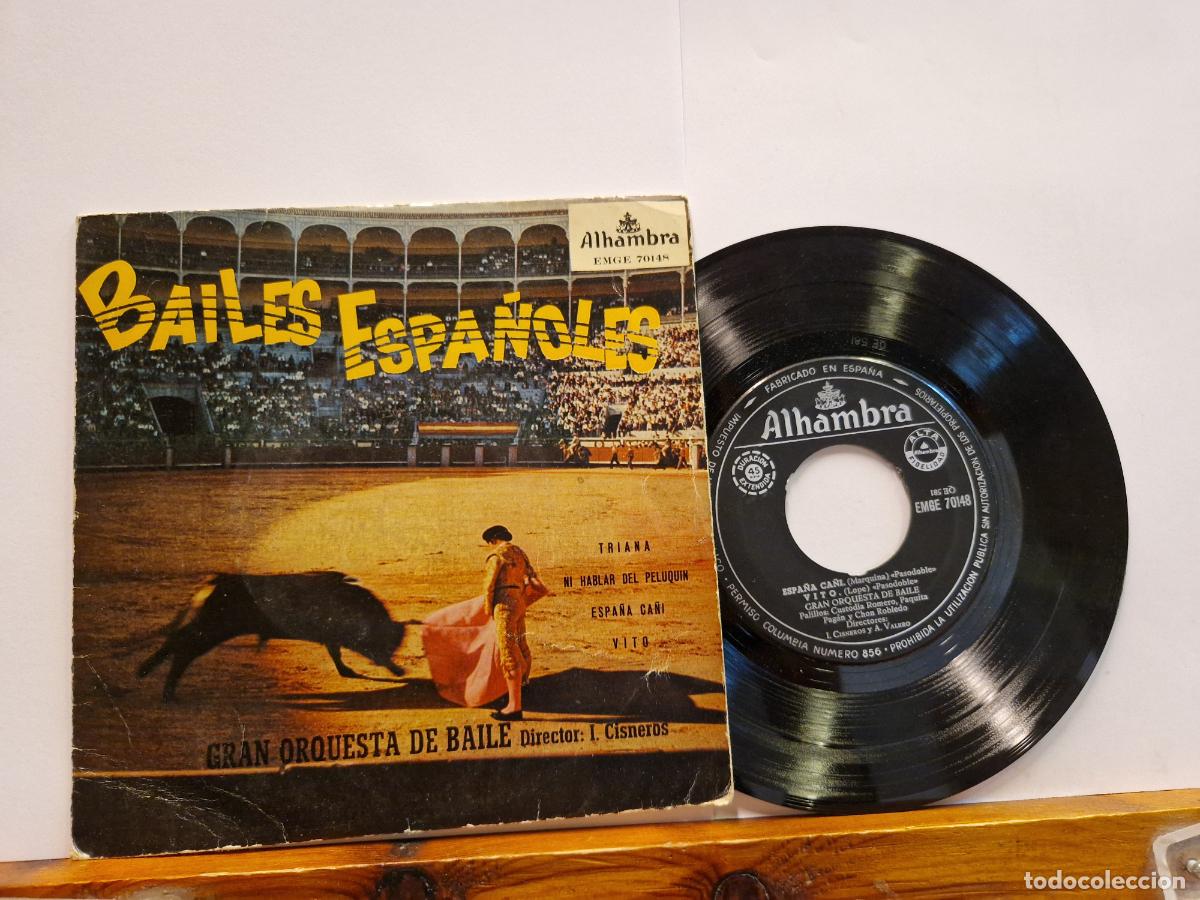 Discos de vinilo: SINGLE. BAILES ESPA&Ntilde;OLES.GRAN ORQUESTA DE BAILE. - Foto 1