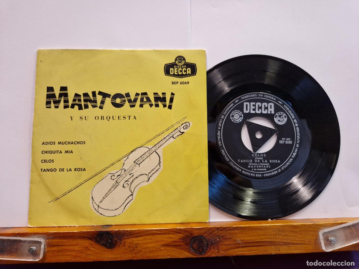 Discos de vinilo: SINGLE. MANTOVANI Y SU ORQUESTA. ADIOS MUCHACGOS. - Foto 1
