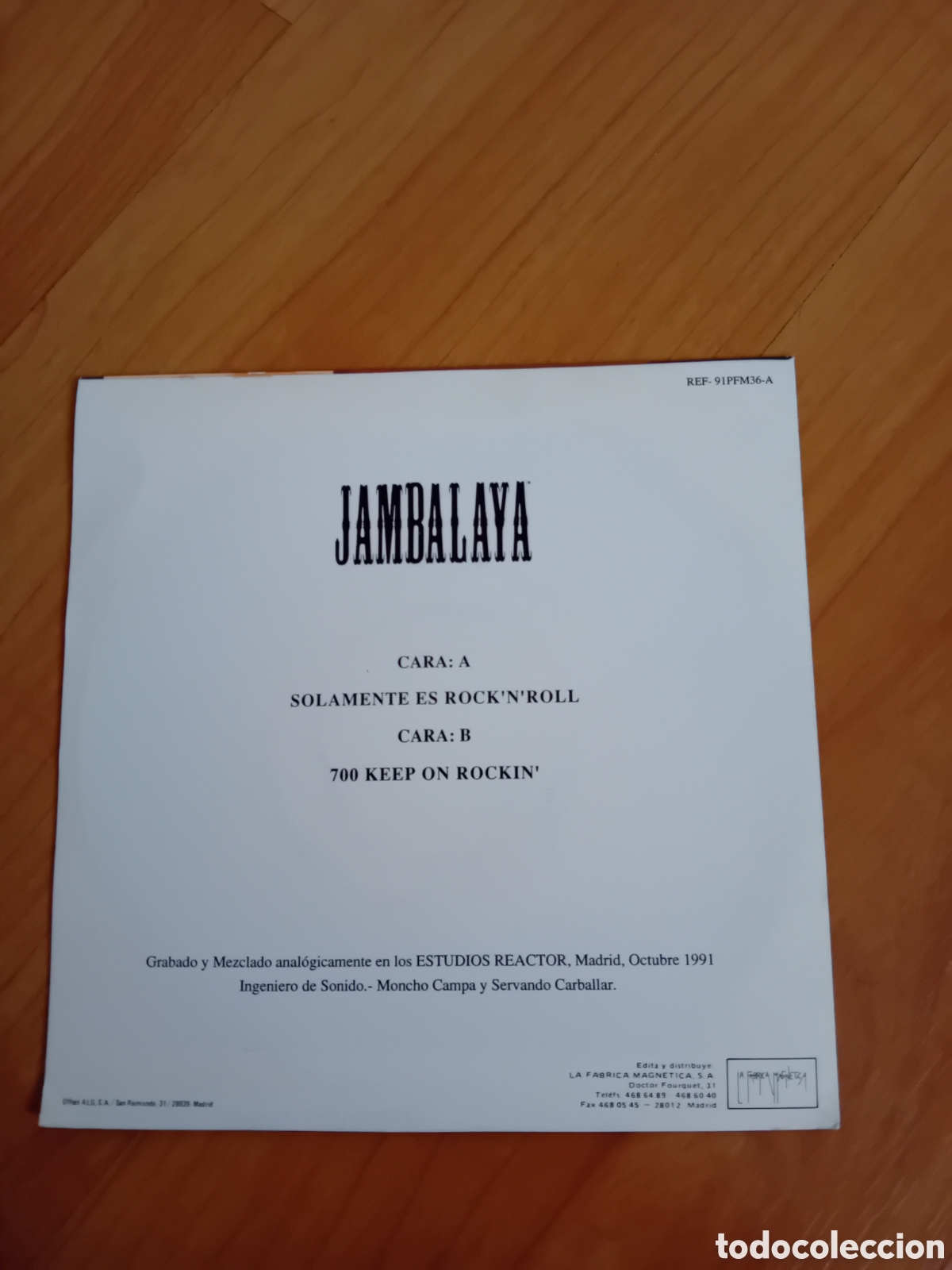Discos de vinilo: JAMBALAYA. SOLAMENTE ES ROCKNROLL - Foto 2