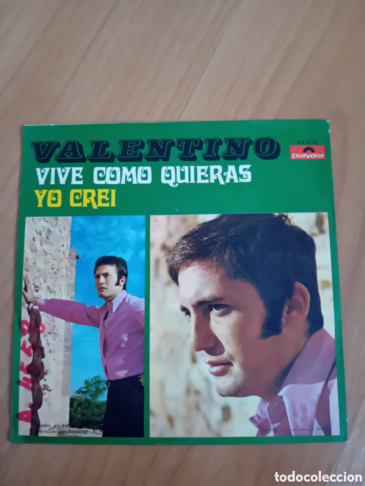 Discos de vinilo: VALENTINO. VIVE COMO QUIERAS. YO CREI - Foto 2