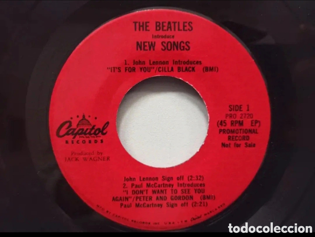 Discos de vinilo: Beatles &rdquo;New Songs&rdquo; 7&rdquo; - Foto 2