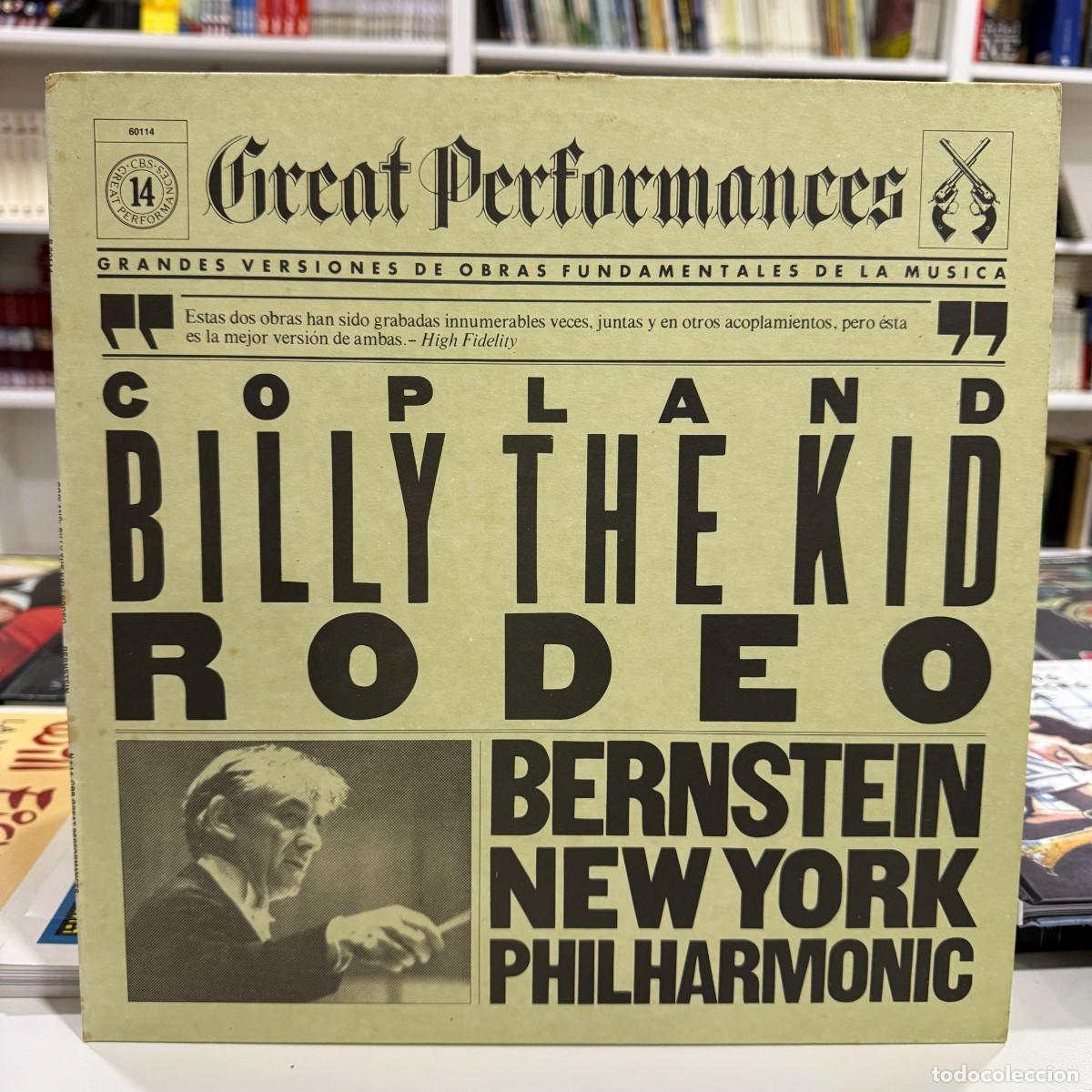Discos de vinilo: Copland - Leonard Bernstein - Billy The Kid, Rodeo (LP) - Foto 1