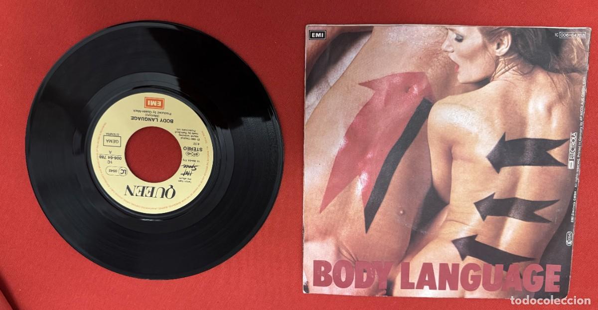 Discos de vinilo: Queen 45t Body language EX EX - Foto 2