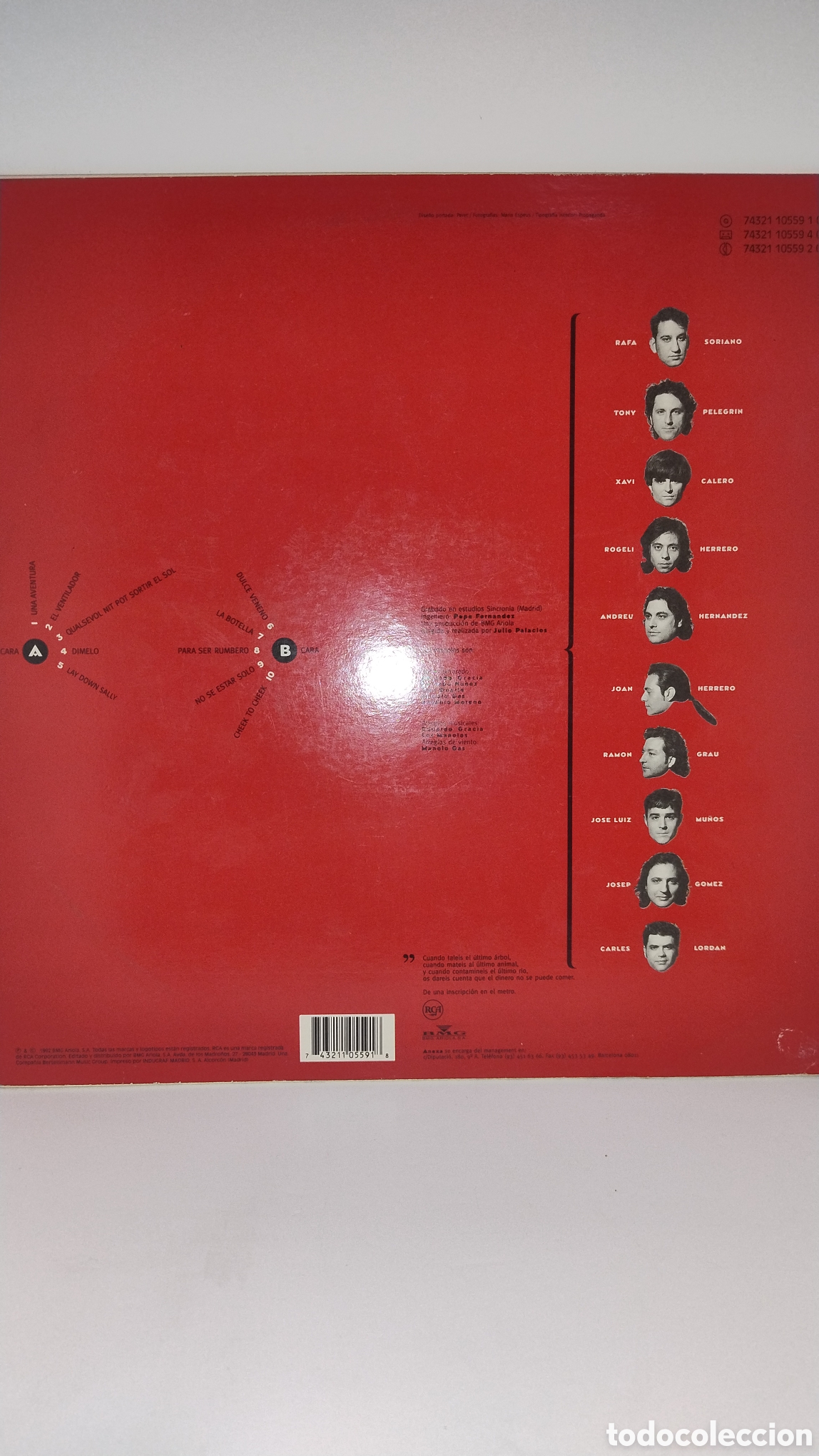Discos de vinilo: Los Manolos dulce veneno LP - Foto 2