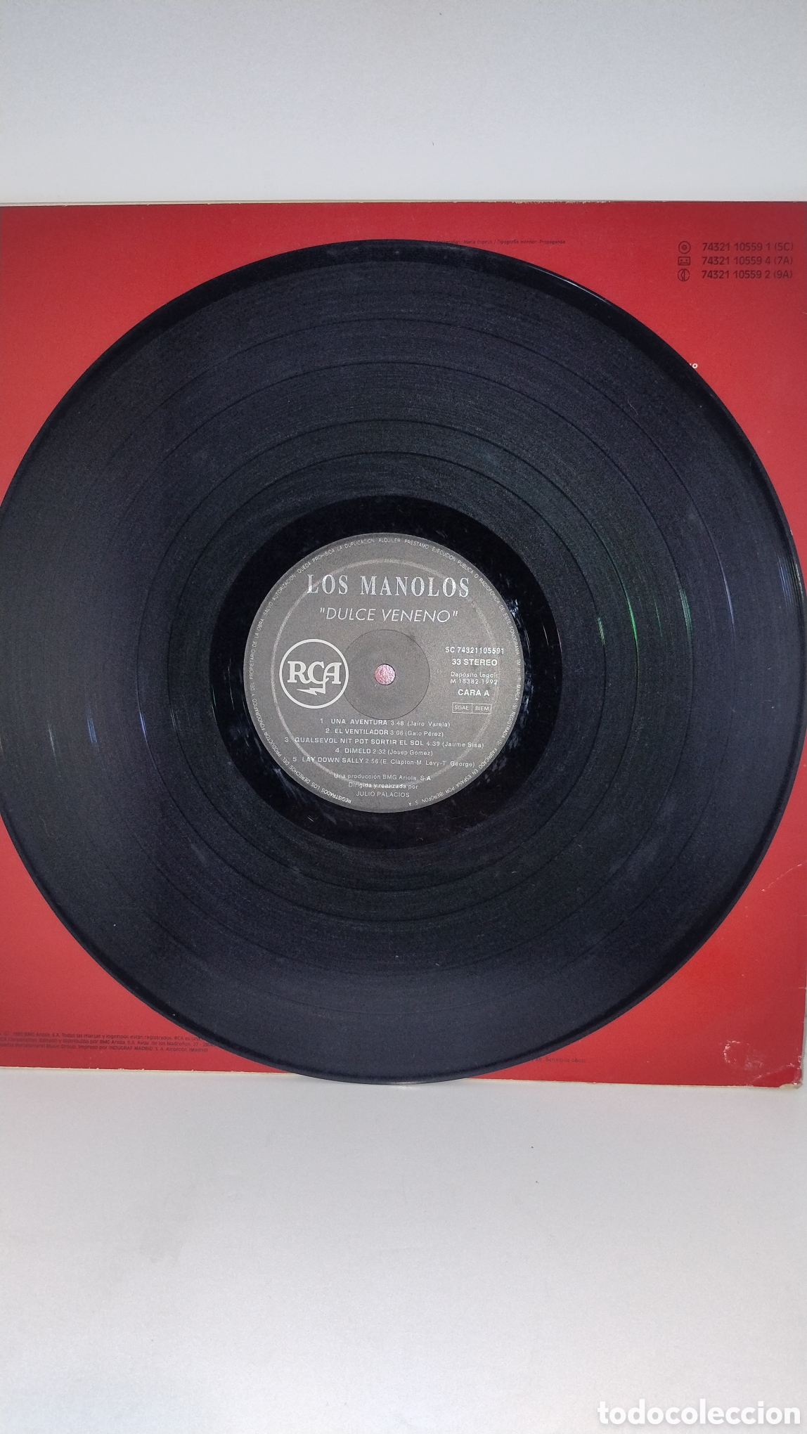 Discos de vinilo: Los Manolos dulce veneno LP - Foto 3