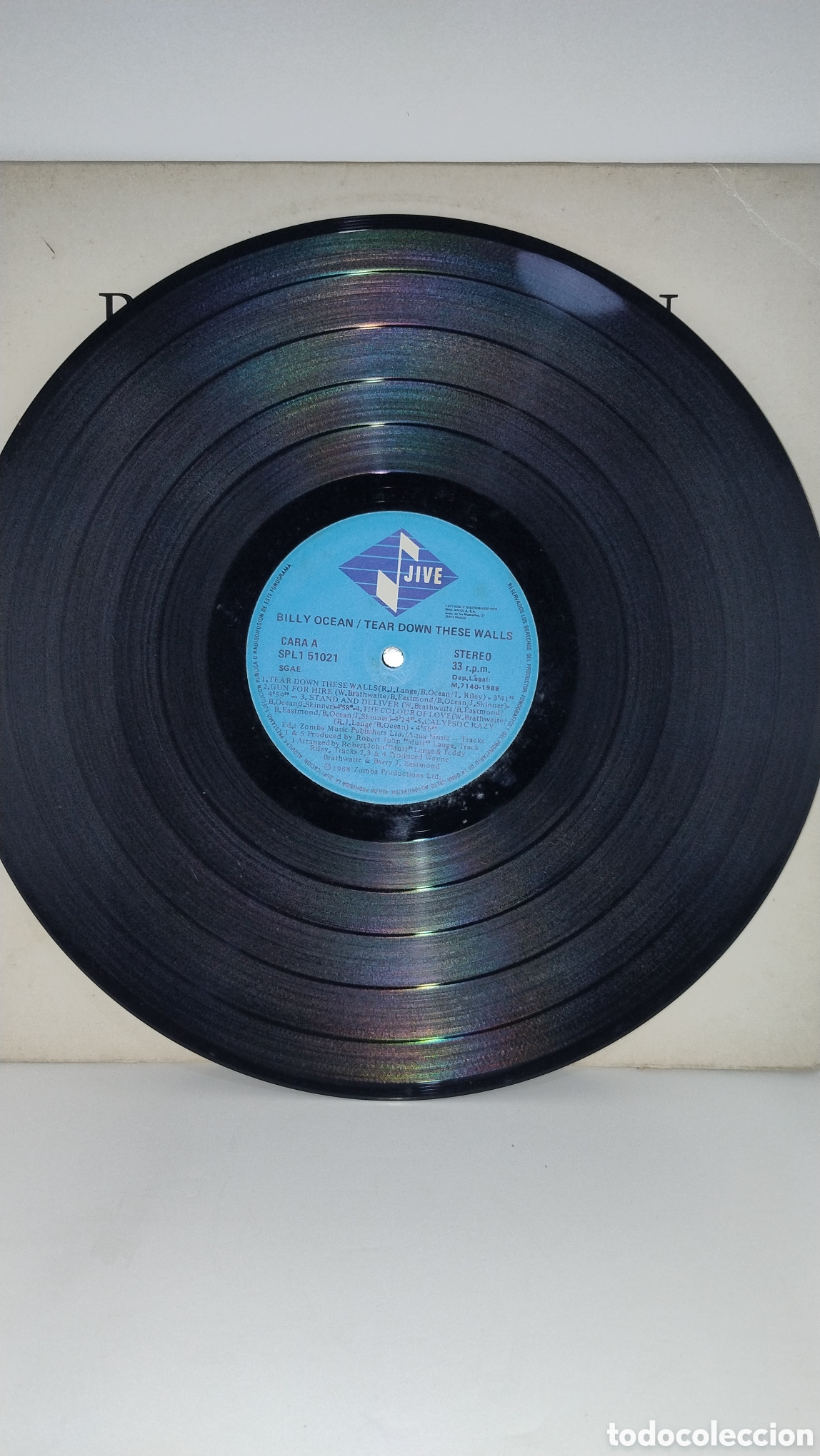 Discos de vinilo: Billy ocean tear down these walls LP - Foto 5
