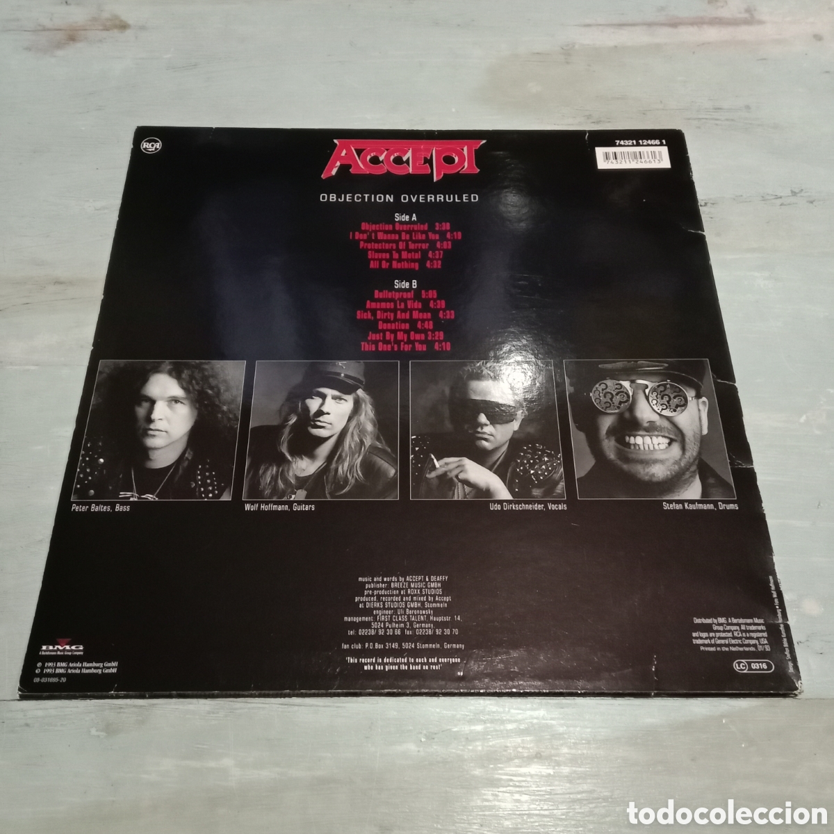 Discos de vinilo: ACCEPT - OBJECTION OVERRULED - LP - Foto 2