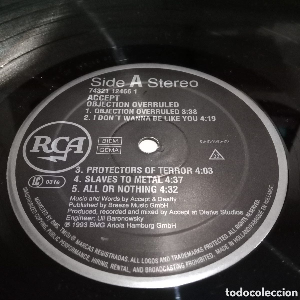 Discos de vinilo: ACCEPT - OBJECTION OVERRULED - LP - Foto 4