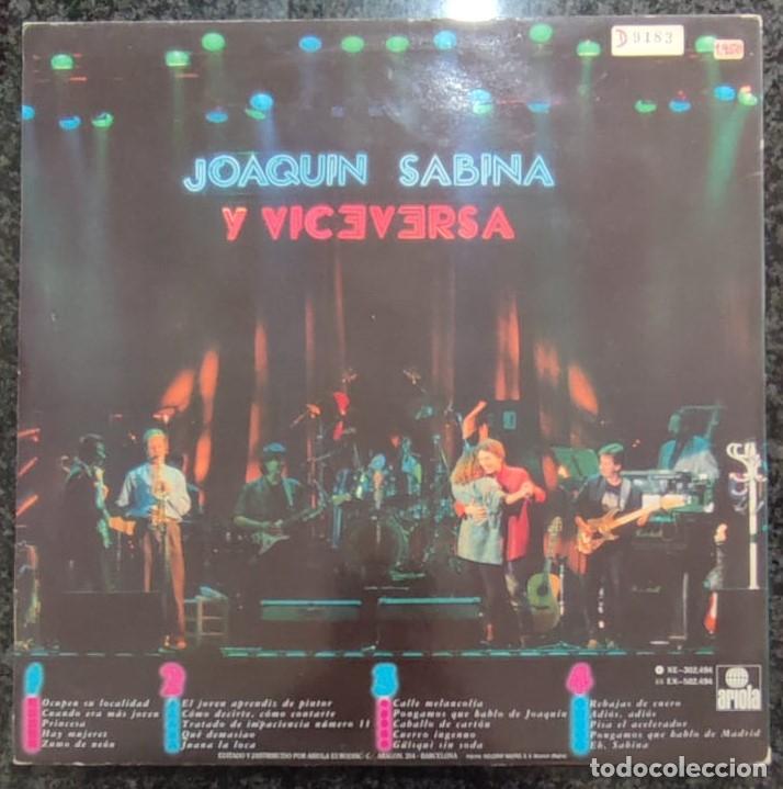 Discos de vinilo: Joaquin Sabina y Viceversa - Joaquin Sabina - Foto 2