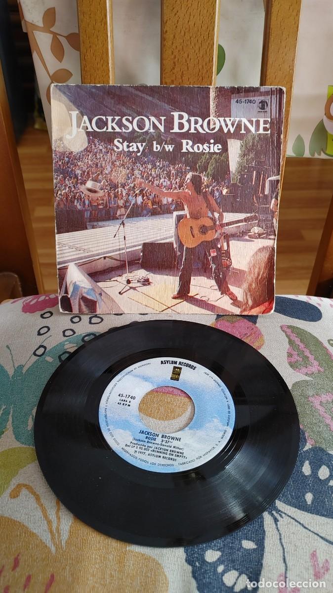 Discos de vinilo: JACKSON BROWNE-SINGLE STAY - Foto 1