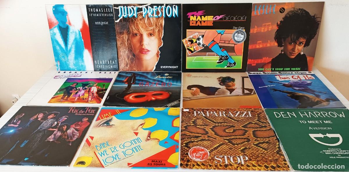 Discos de vinilo: LOTE 12 MAXIS POP - DISCO 80&acute;s - Foto 1