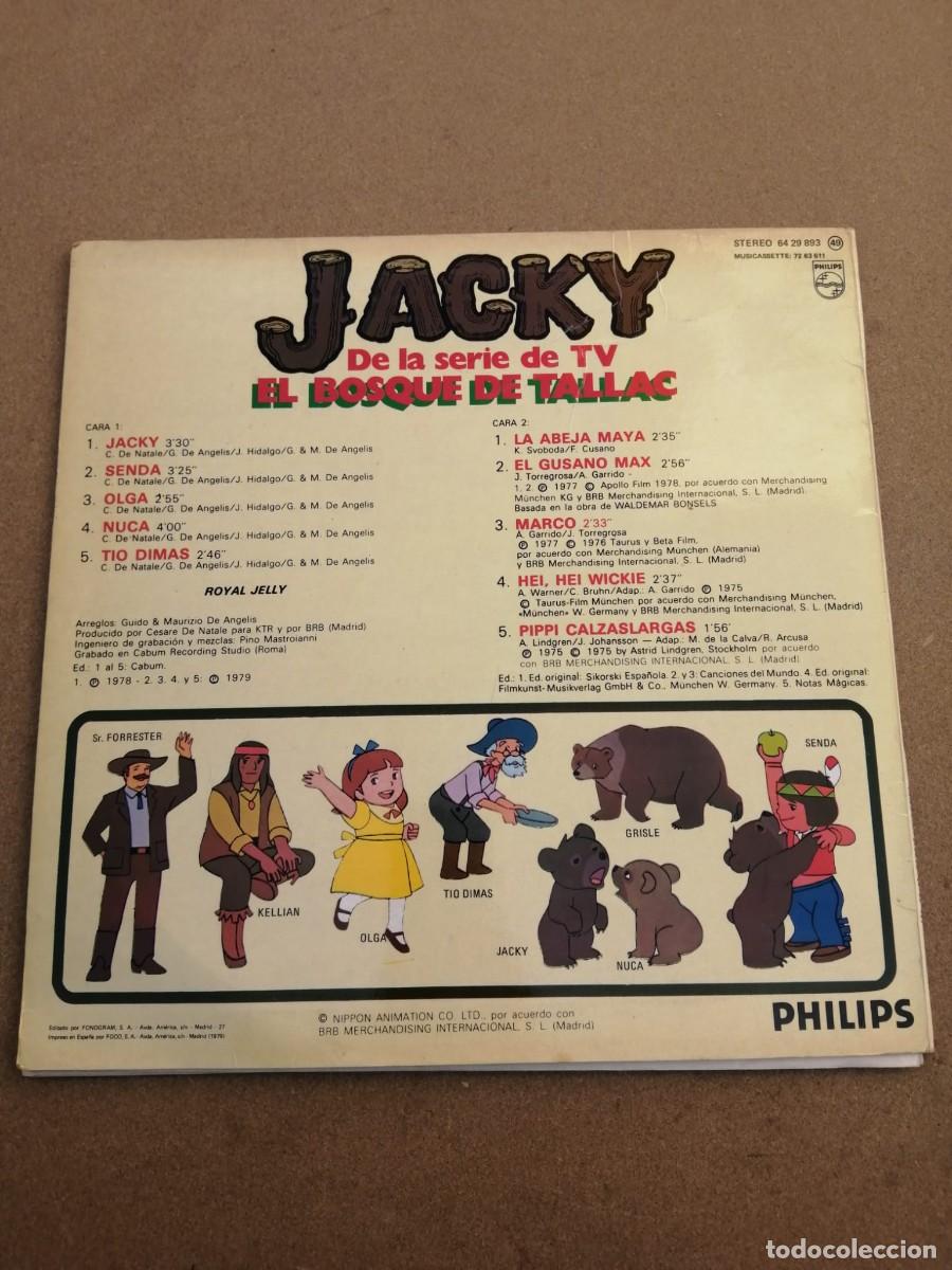Discos de vinilo: DISCO LP. JACKY , ELBOSQUE DE TALLAC - Foto 2