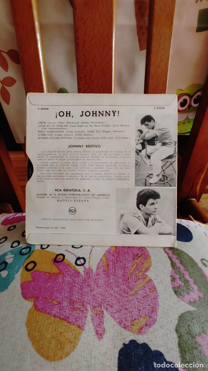 Discos de vinilo: JOHNNY RESTIVO-EP AMOR +4 - Foto 2