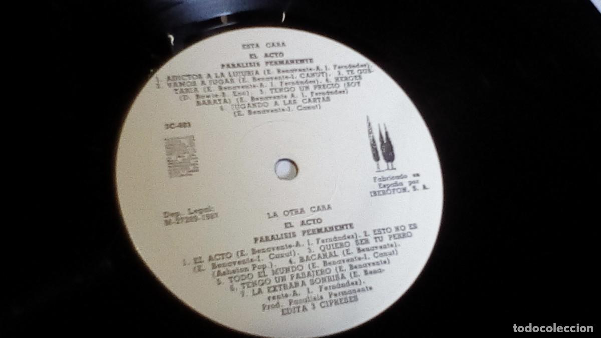 Discos de vinilo: Paralisis Permanente &ndash; El Acto - Foto 3
