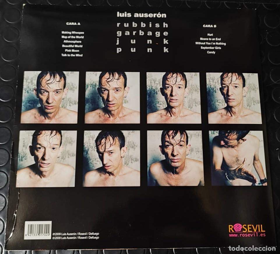 Discos de vinilo: LUIS AUSERON - RUBBISH GARBAGE JUNK PUNK - LP - Foto 2