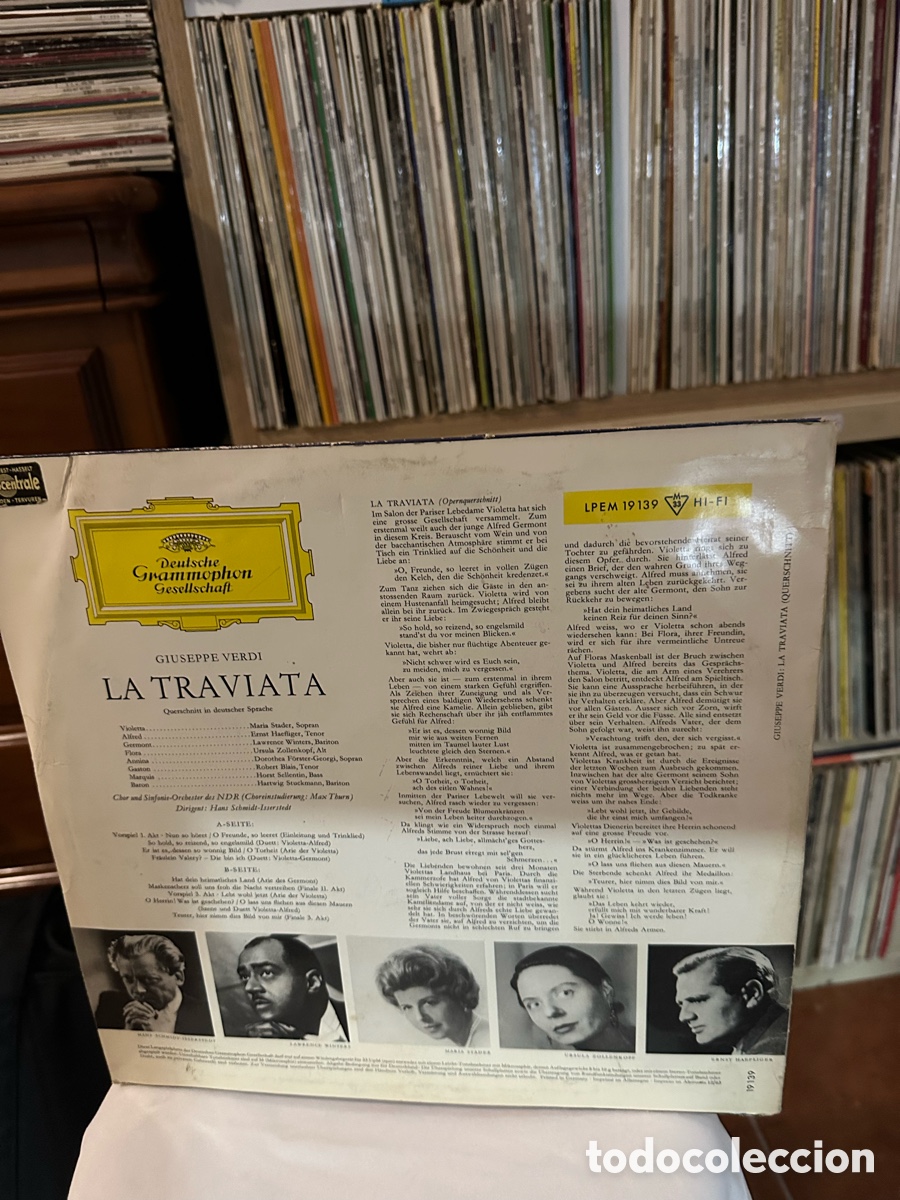 Discos de vinilo: LP/ GIUSEPPE VERDI LA TRAVIATA - Foto 2