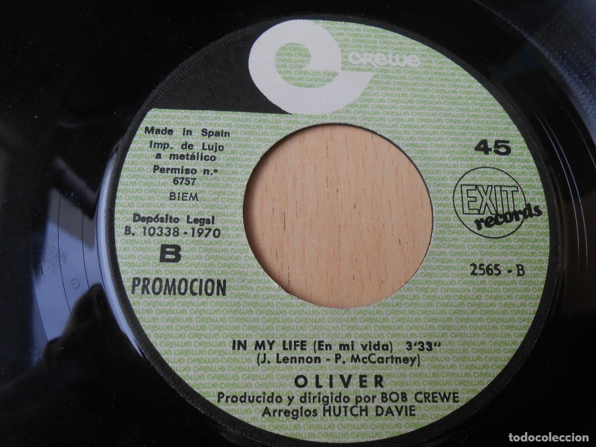 Discos de vinilo: OLIVER, SG, RUBY TUESDAY + 1, A&Ntilde;O 1970, EXIT RECORDS 2.565 - B PROMOCION - Foto 4