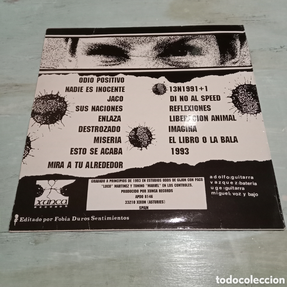 Discos de vinilo: INTOLERANCE - LA GENERACION DEL ODIO - LP - Foto 2