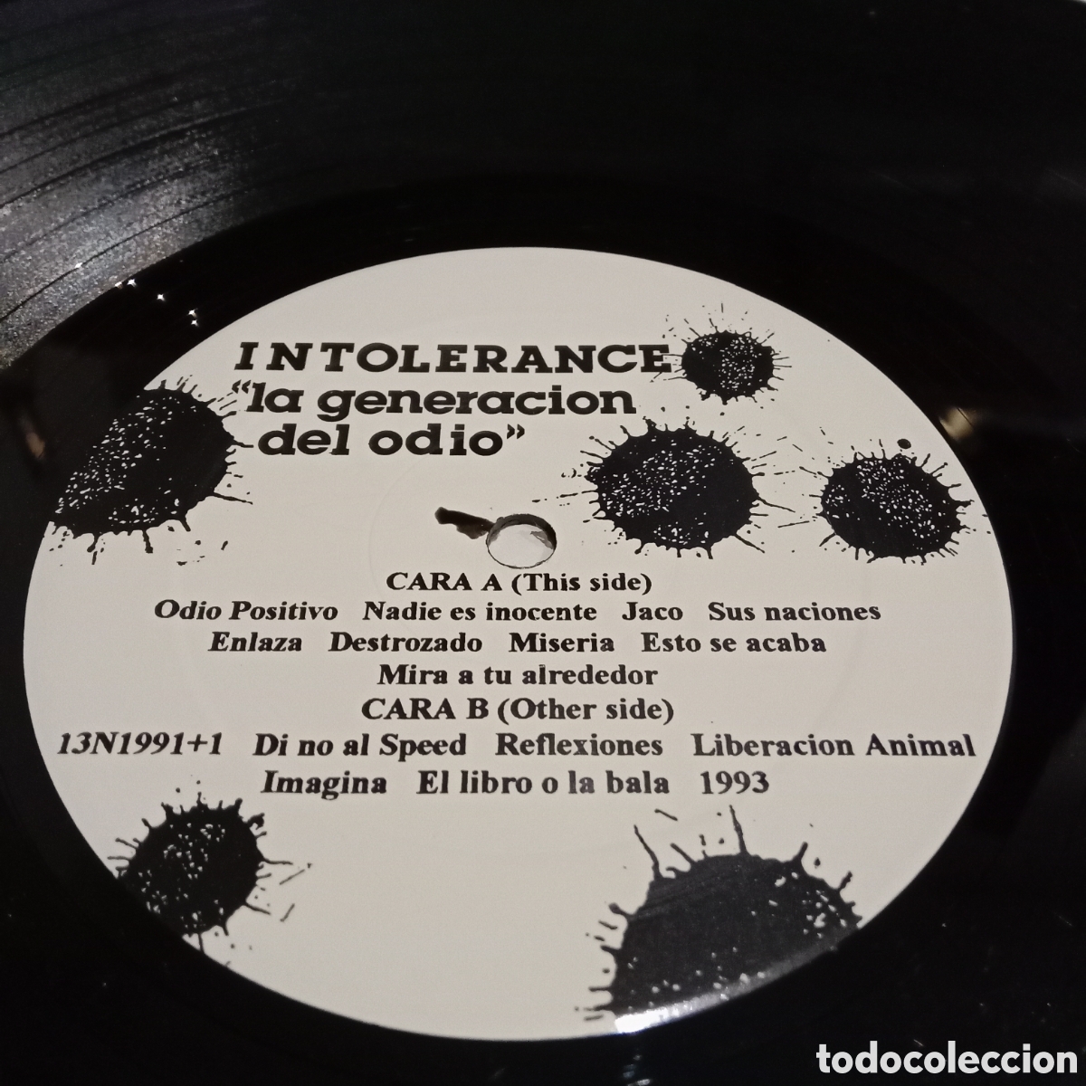 Discos de vinilo: INTOLERANCE - LA GENERACION DEL ODIO - LP - Foto 4