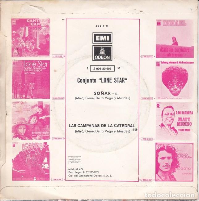 Discos de vinilo: Lone Star &ndash; So&ntilde;ar; Las campanas de la catedral &ndash; ODEON 20.698 &ndash; 1971 - Foto 2