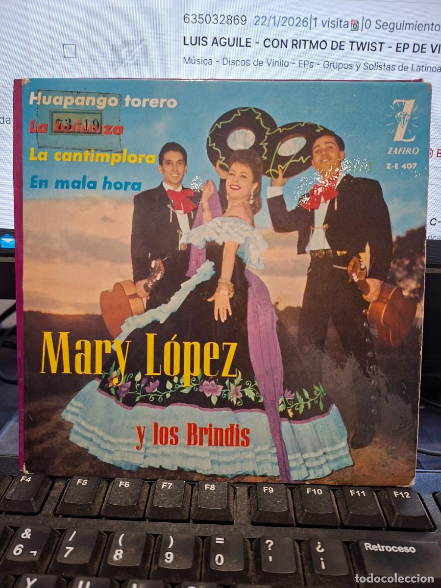 Discos de vinilo: MARY LOPEZ Y LOS BRINDIS - LA CANTIMPLORA - EP DE VINILO - C-40 - Foto 1