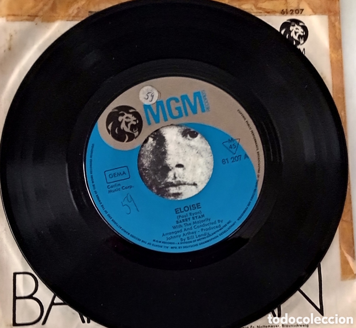 Discos de vinilo: BARRY RYAN - Eloise (1968) disco de vinilo single - Foto 4