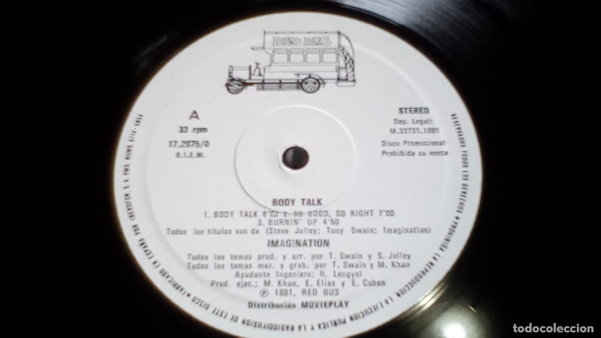 Discos de vinilo: Imagination &lrm;&ndash; Body Talk . Spain PROMO - Foto 3