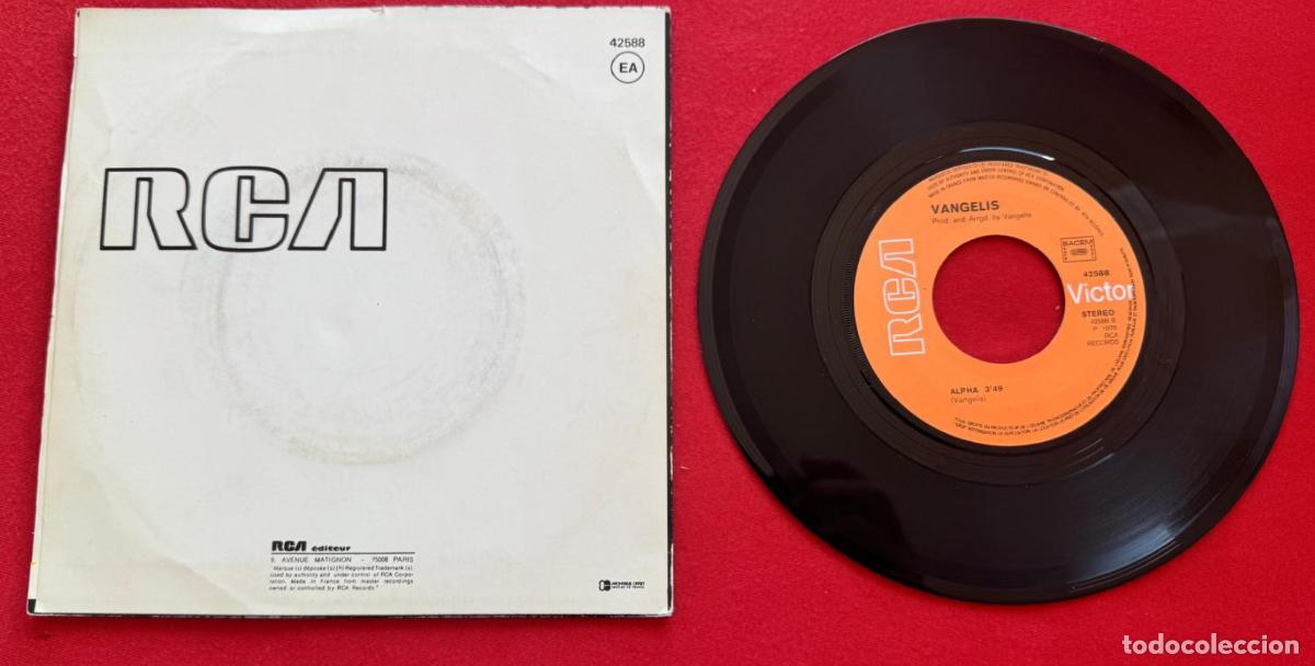 Discos de vinilo: John Vangelis 45t Pulsar EX EX single - Foto 2
