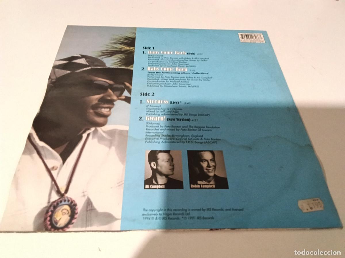 Discos de vinilo: Pato banton-baby come back.maxi - Foto 2