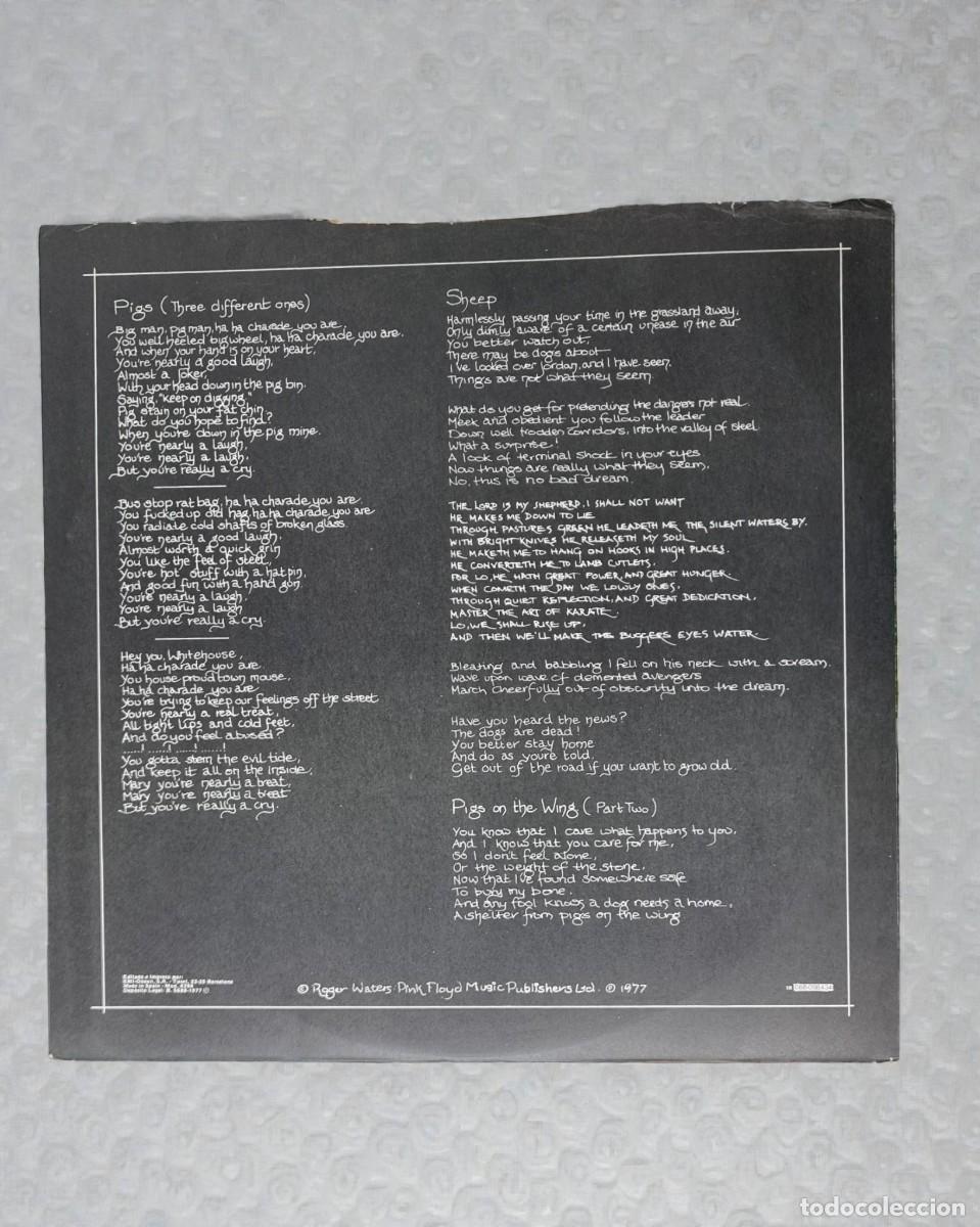 Discos de vinilo: Pink Floyd &lrm;&ndash; Animals - Foto 5