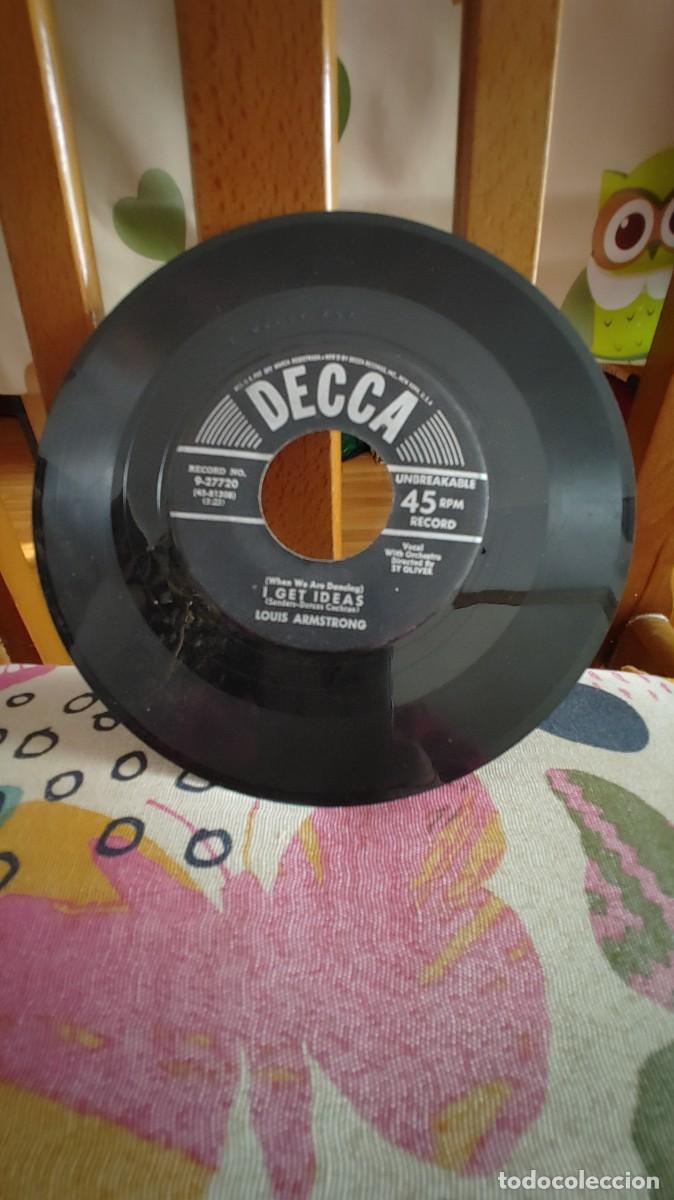 Discos de vinilo: LOUIS ARMSTRONG-SINGLE I GET IDEAS - Foto 2